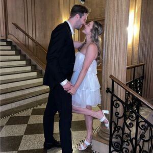 Abercrombie White Tiered Dress